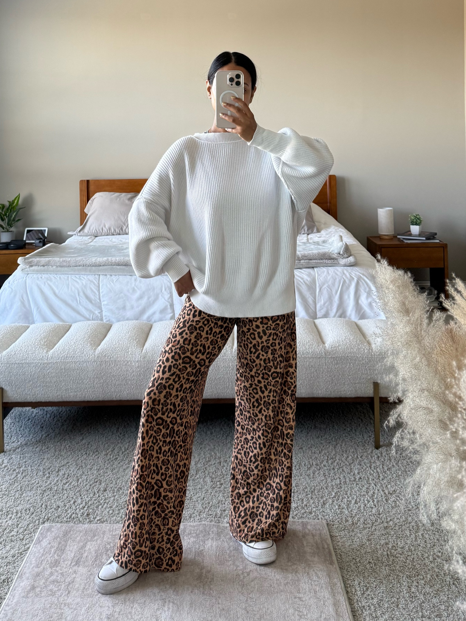  one of my fave looks 🐆 ; pants are from Zara ( unable to link but called animal print knit pants- leopard)

#leopardpants #ootd #outfitinspo