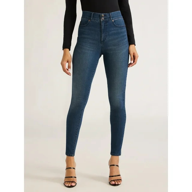 Sofia Jeans Women's Lift and Sculpt Skinny High Rise Ankle Jeans, 27" Inseam, Sizes 0-20 | Walmart (US)