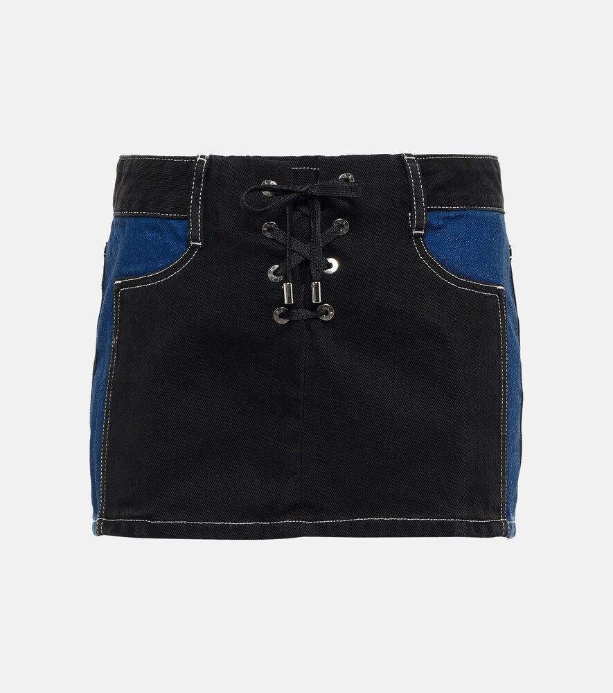 Dion Lee Lace-up denim miniskirt | Mytheresa (US/CA)