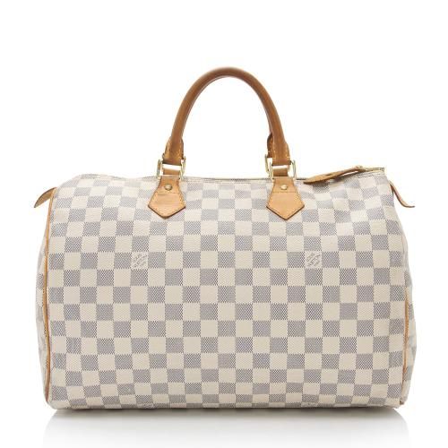 Louis Vuitton Damier Azur Speedy 35 Satchel | Bag Borrow or Steal