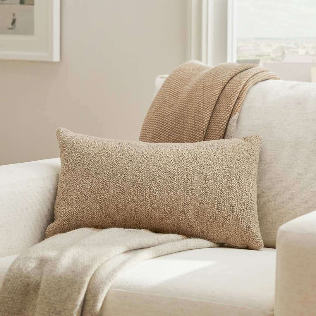 Gabriola Small Pillow - Sandstone Wool Bouclé | Article