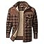 Mr.Stream Men's Outdoor Casual Vintage Long Sleeve Plaid Flannel Button Down Shirt Jacket | Amazon (US)