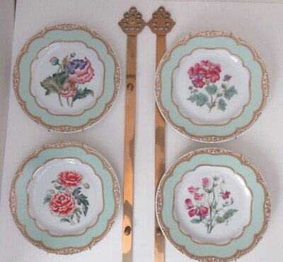 Winterthur Adaptation Plate Set & Brass Hangers White House Replica Andrea Sadek | eBay US