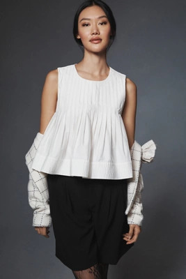 Mare Mare x Anthropologie Pleated Structured Swing Tank | Anthropologie (US)