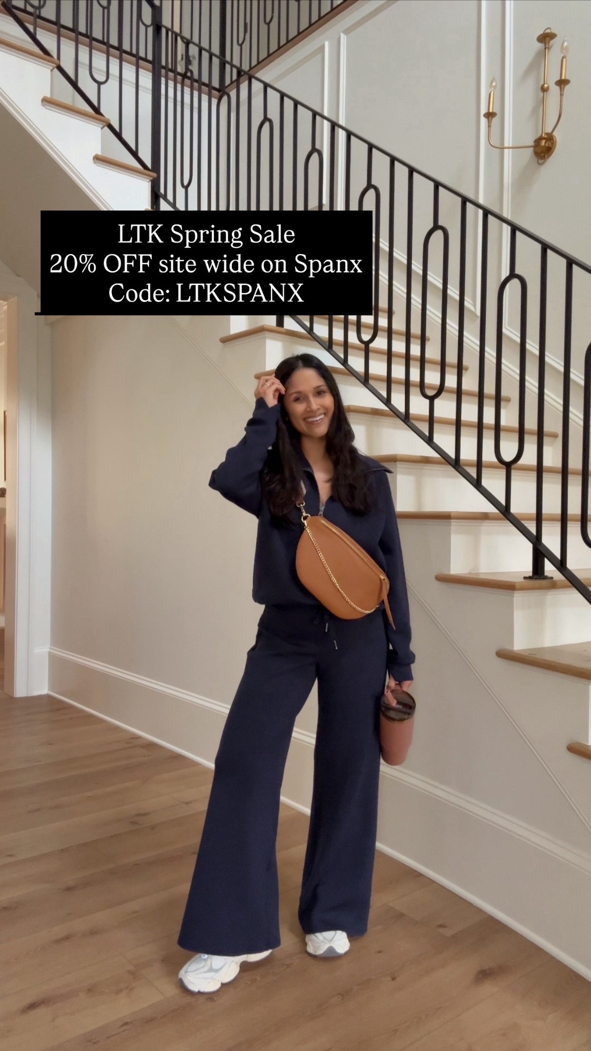 LTK SPRING SALE IS HERE!
Take 20% OFF Spanx with code LTKSPANX

My fave air essentials set by @spanx! This is the timeless navy color. I’m wearing the petite length in the bottoms. 

Take 20% OFF my @giginewyork with code: HAUTE20

 #spanx  #giginewyork #loungewear #slingbag #newbalance #sneakers

#LTKSpringSale #LTKActive #LTKPetite