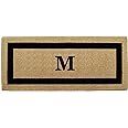 Nedia Home O2071M Coir Single Picture Black Frame Doormat, 24 by 57-Inch, Monogrammed M Heavy Dut... | Amazon (US)