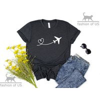 Vacation Shirt | Traveler Airplane Outfit Adventure Road Trip Girls Travel Women Summer Gift Tee | Etsy (US)