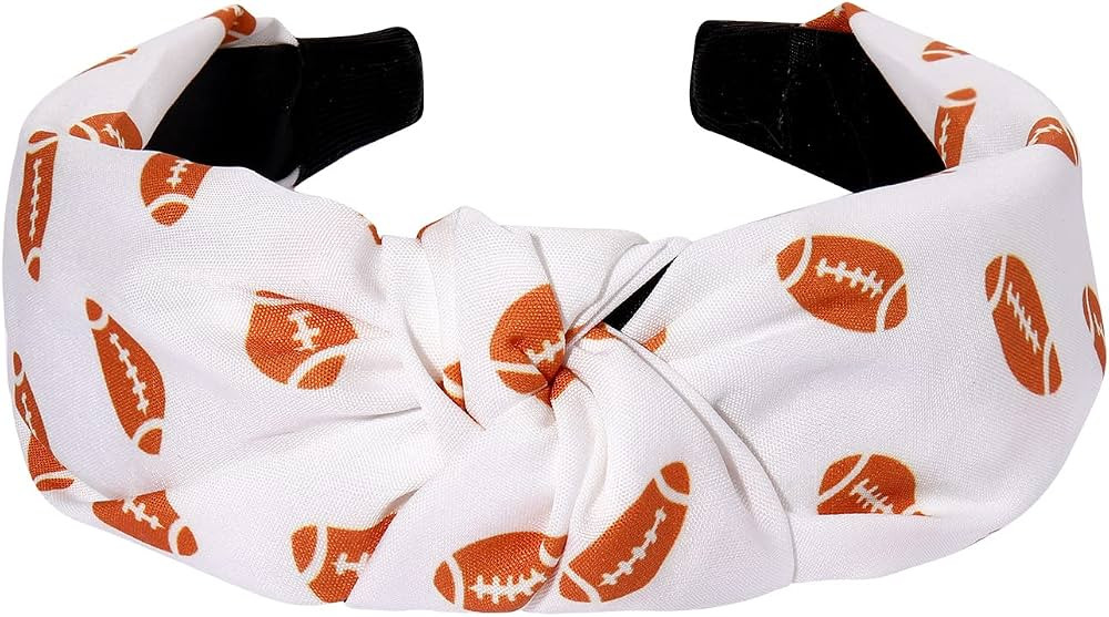 ZITULRY Knotted Headbands for Women Basketball Football Baseball Printed Wide Top Knot Headband S... | Amazon (US)