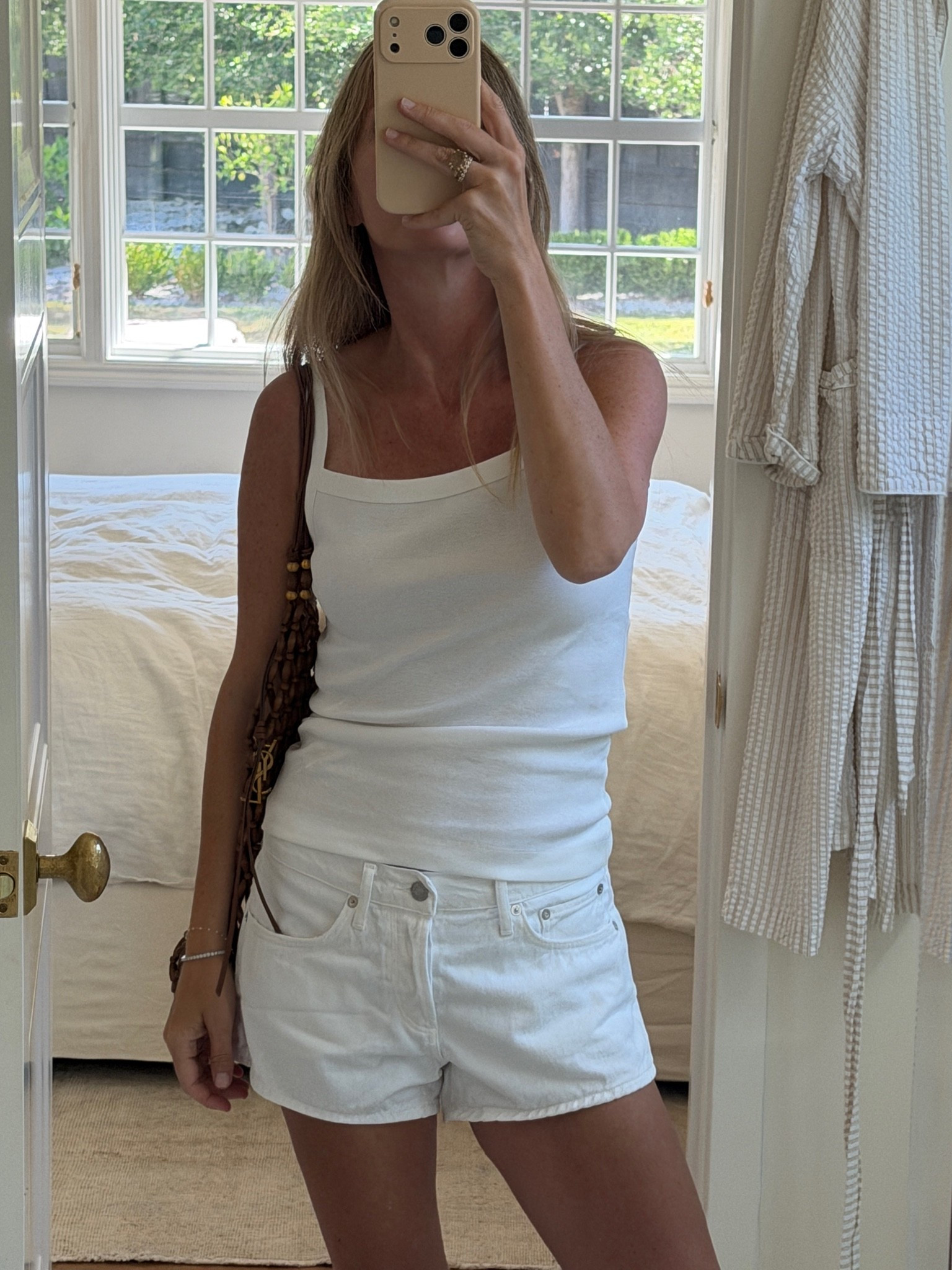 Shorts I’ve lived in this summer - I got them in denim too, so comfortable and flattering @Revolve #ad