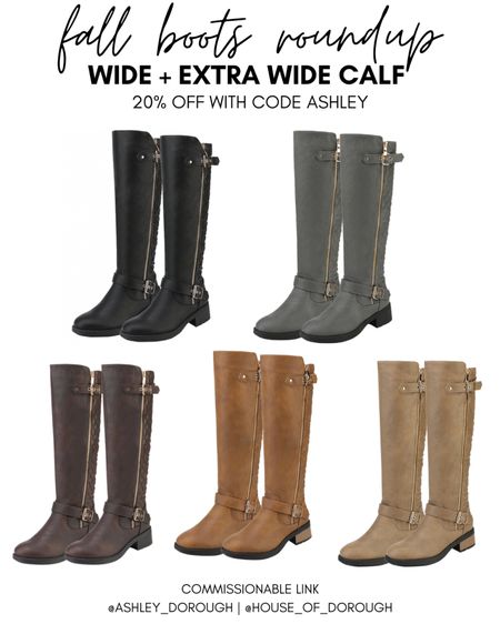 Wide + Extra Wide Calf Boots from Dream Pairs! Use code ASHLEY for 20% off! 

#LTKSeasonal #LTKshoecrush #LTKplussize