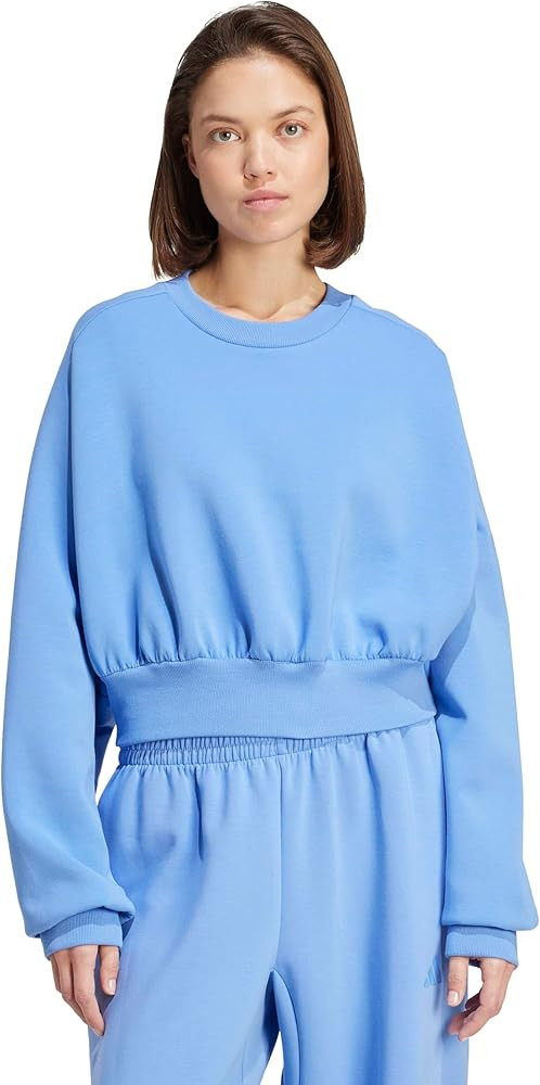 adidas womens All Szn Soft Lux Loose Sweatshirt | Amazon (US)