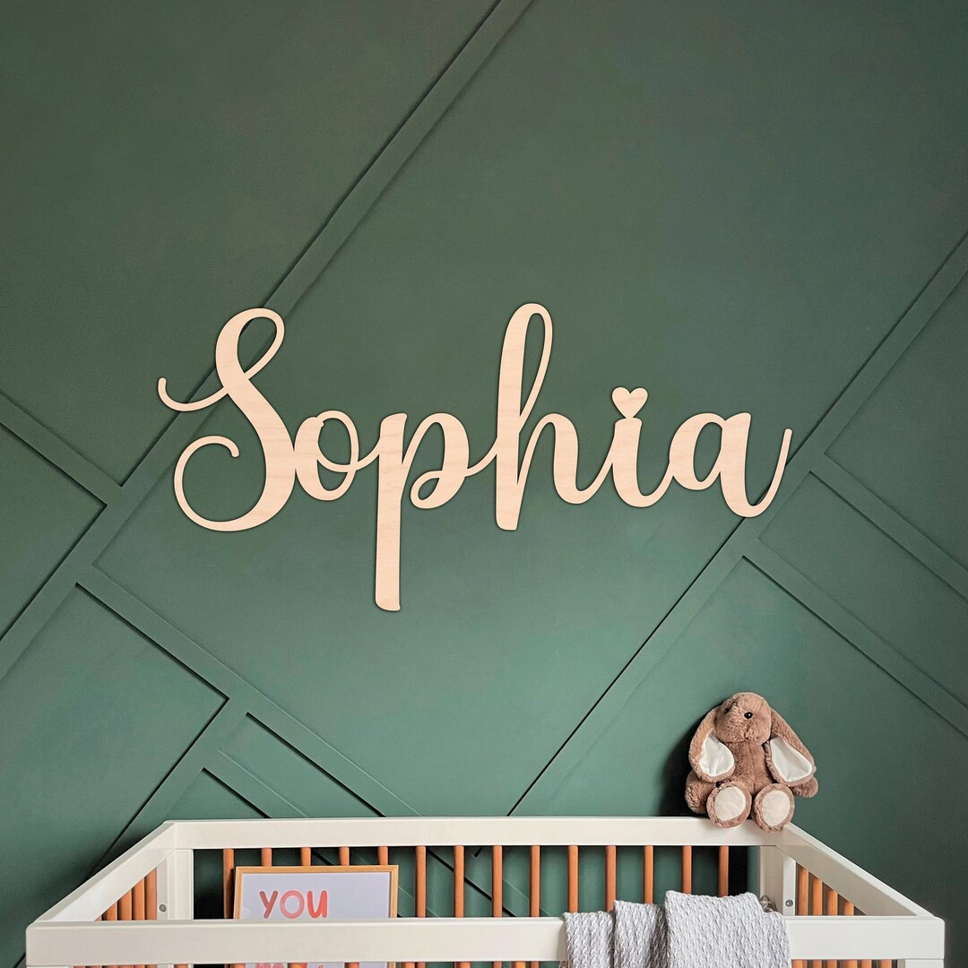 Personalized Name Sign   Custom Name Sign Wooden Name Sign  Name Wall Decor  Sign for Nursery Woo... | Etsy (US)