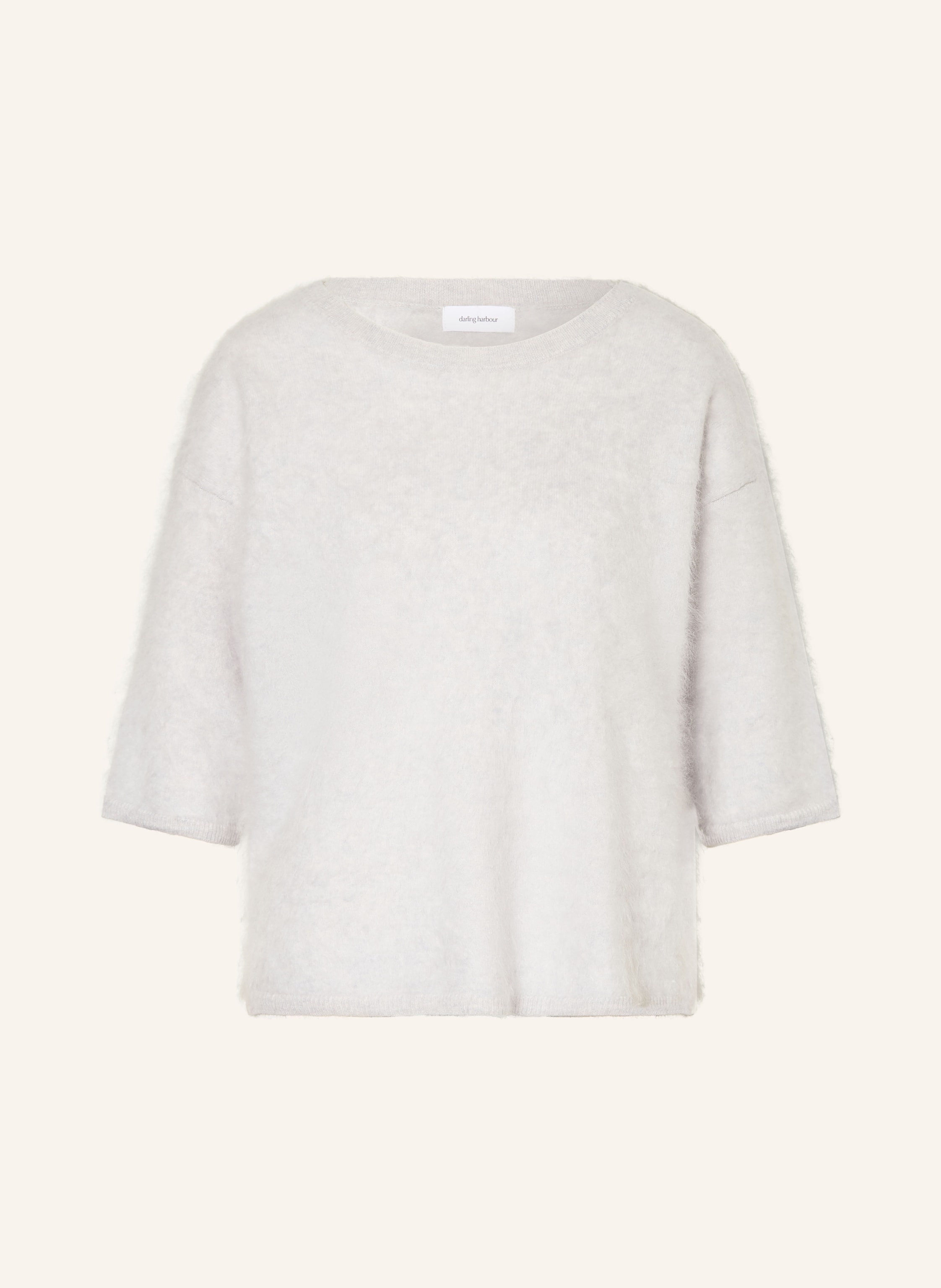 darling harbour Cashmere-Pullover mit 3/4-Arm in light grey melange | Breuninger (DACH)