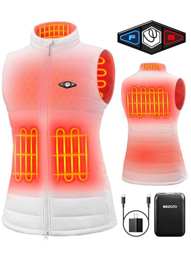 WASOTO Heated Vest Women（White,M） | Amazon (US)