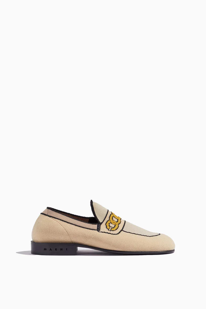 Moccasin Shoe in Swan/Silk/White | Hampden Clothing
