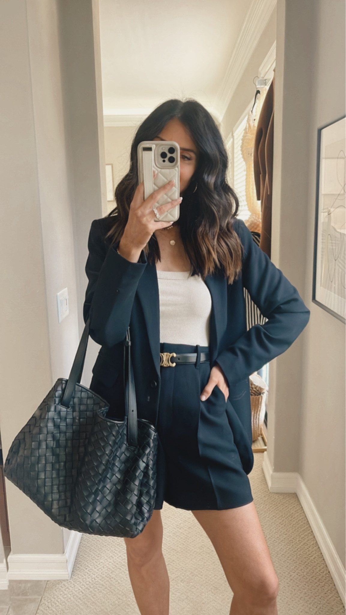 I’m just shy of 5’7 wearing the size XS shorts and size S blazer. 
Workwear style, two piece set, StylinByAylin 

#LTKunder50 #LTKstyletip #LTKSeasonal