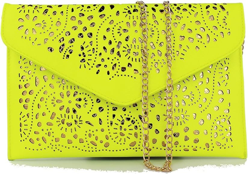 imentha 2019 Women Envelope Wedding Party Purses Chain Shoulder Bag Evening Day Clutch Bag | Amazon (US)