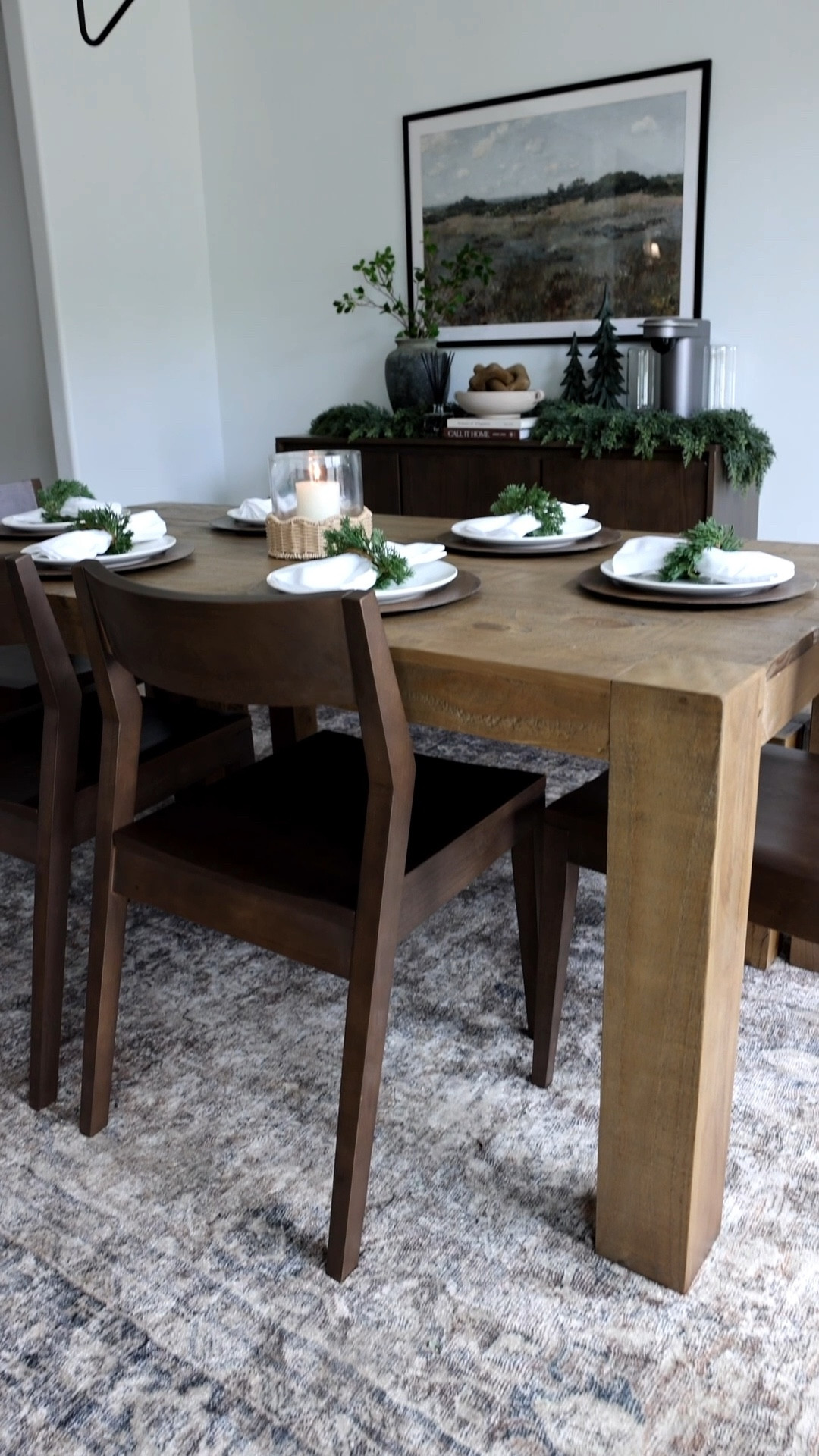 Holiday hosting set up 🎄 use code PBPartner10 for an additional discount on top of Black Friday 

Dining room, dining table, dining chairs, sideboard, bartesian, Christmas decor 

#LTKHome #LTKCyberWeek #LTKHoliday