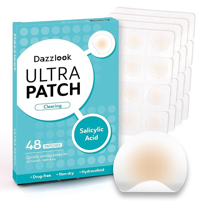 Ultra Pimple Patches, Zits and Blemishes Patch with Salicylic Acid (48 Counts), Invisible Hydroco... | Amazon (US)