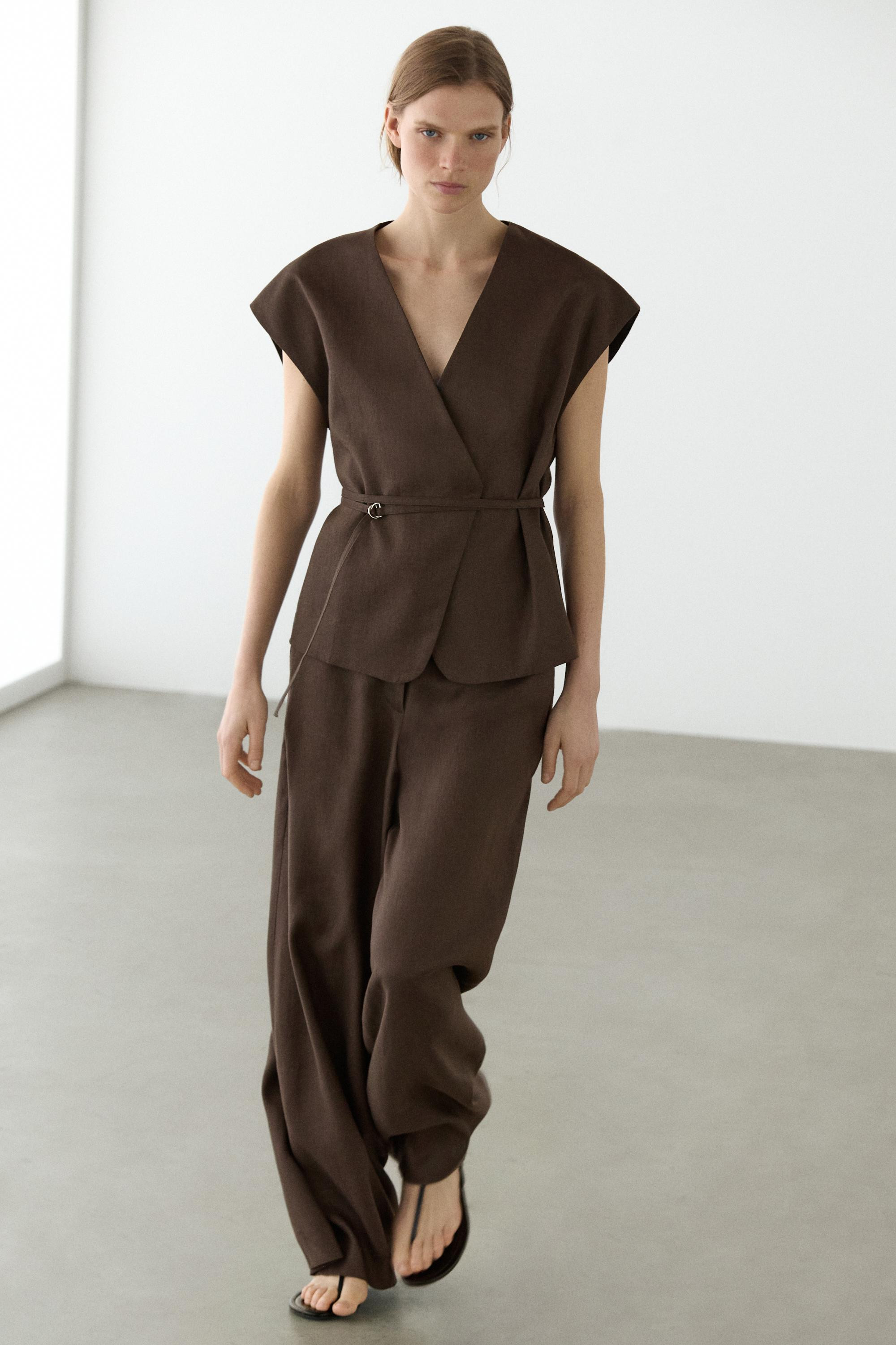 Fließende Leinenhose | Massimo Dutti DE