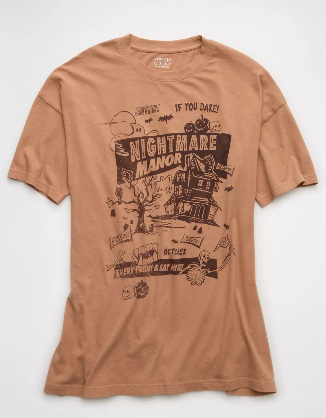 AE Oversized Halloween Graphic T-Shirt | American Eagle Outfitters (US & CA)