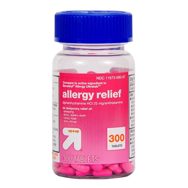 Diphenhydramine Hydrochloride Allergy Relief Tablets - up & up™ | Target