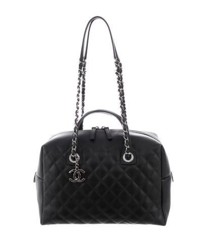 Chanel 2016 Feather Weight Bowling Bag Black Chanel 2016 Feather Weight Bowling Bag | The RealReal