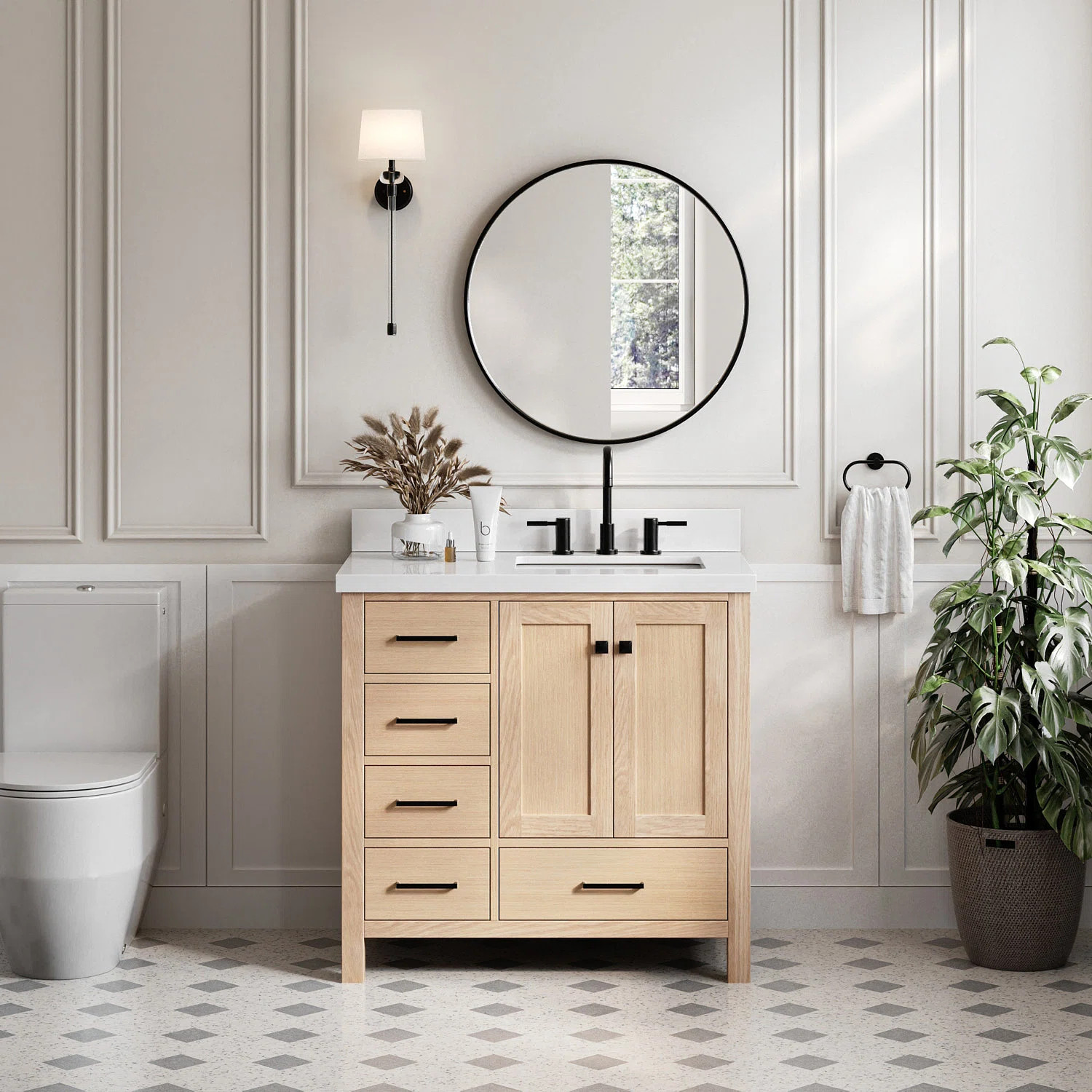 Grevera 37'' Single Bathroom Vanity with Top | Wayfair North America