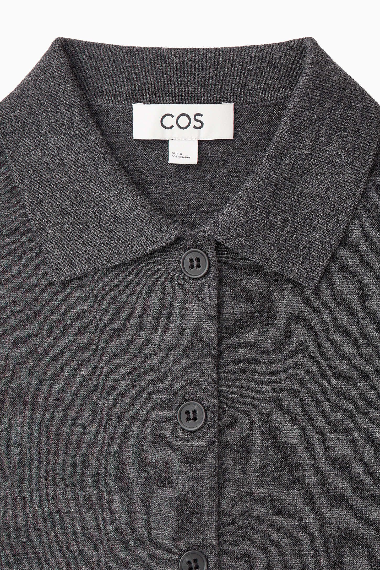 CARDIGAN À COL LAINE MÉRINOS | COS (EU)