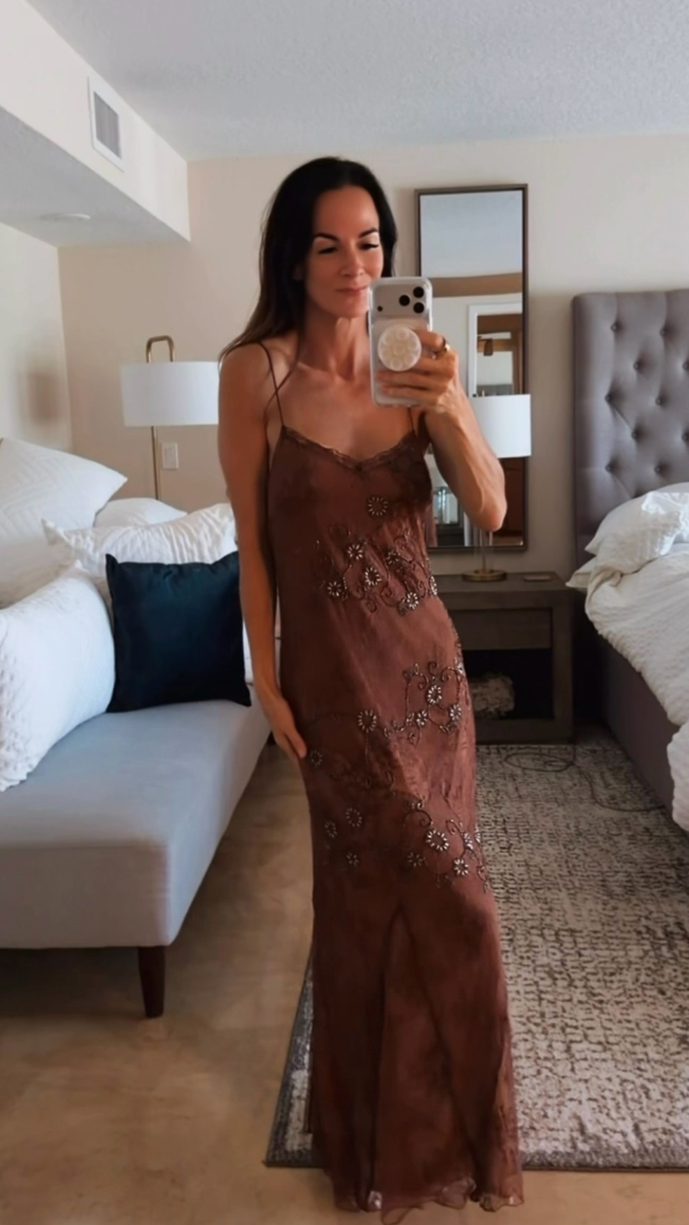 This dress needed absolutely no convincing. 🤎

The color. The delicate lace. The gorgeous embroidered details. She’s romantic, a little sultry and basically begging to be taken somewhere fabulous.

Wearing XS

#FreePeopleStyle #MaxiDress #BrownDress #DateNightStyle #NicoleColee

#LTKgrwm #LTKdayinmylife #LTKootd