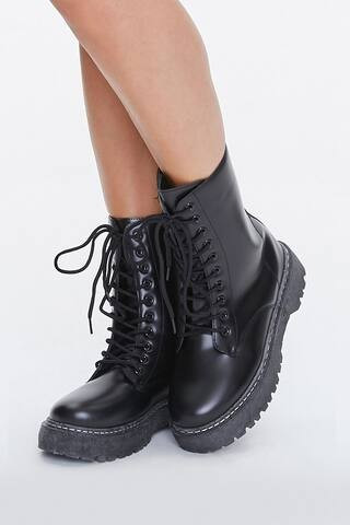 Lug-Sole Combat Boots | Forever 21 (US)