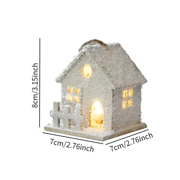 BELOVING Christmas Snow Village House Building Figurine for Office Xmas Trees New Year E | Walmart (CA)