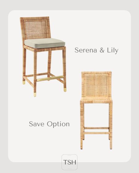 This counter stool designer look for less is a great dupe for the Serena and Lily Riviera counter stool  

#LTKFind #LTKhome #LTKstyletip