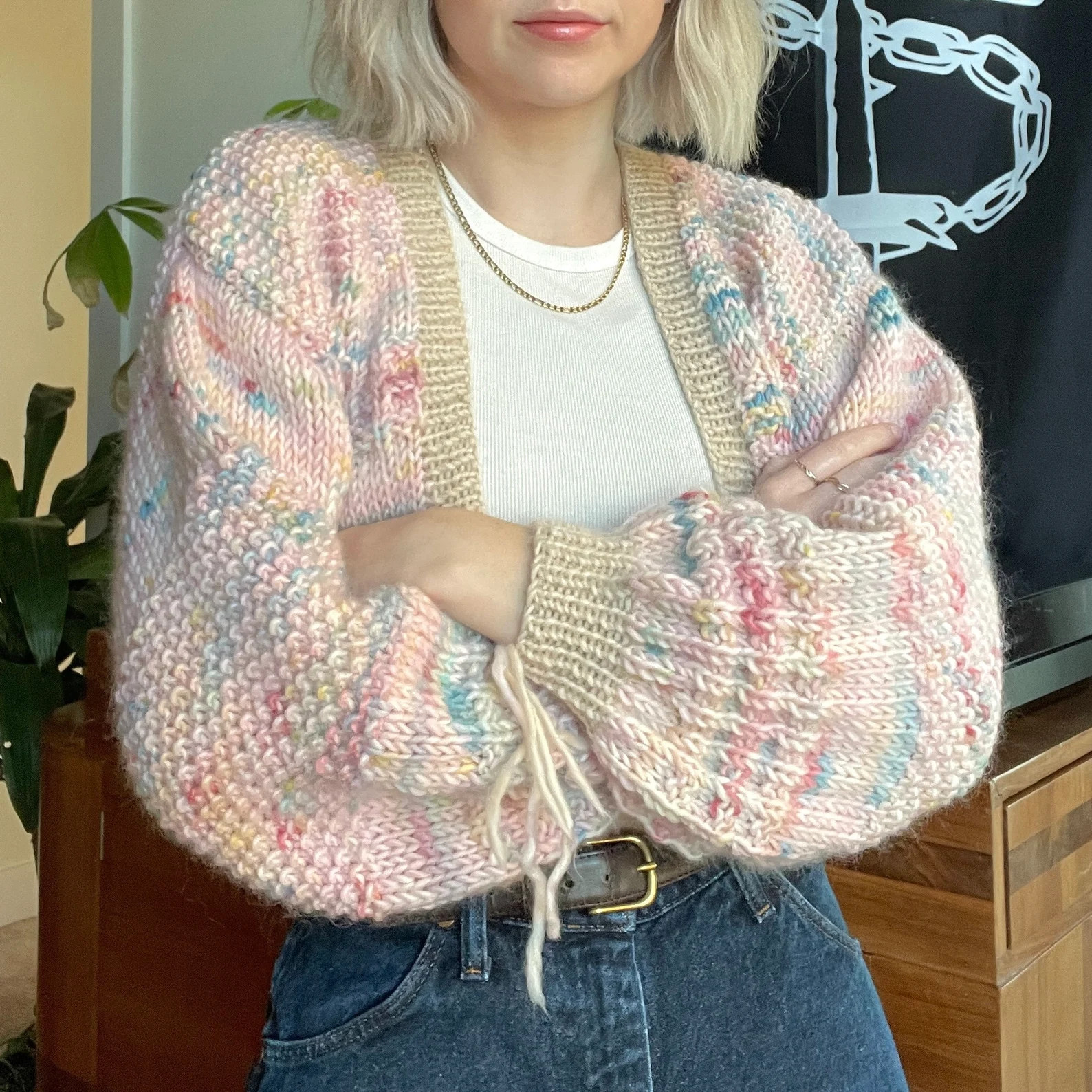 Knitting Pattern | "Hazy Skies" Cardigan | Digital Download | Beginner Friendly | Cropped Cardiga... | Etsy (US)