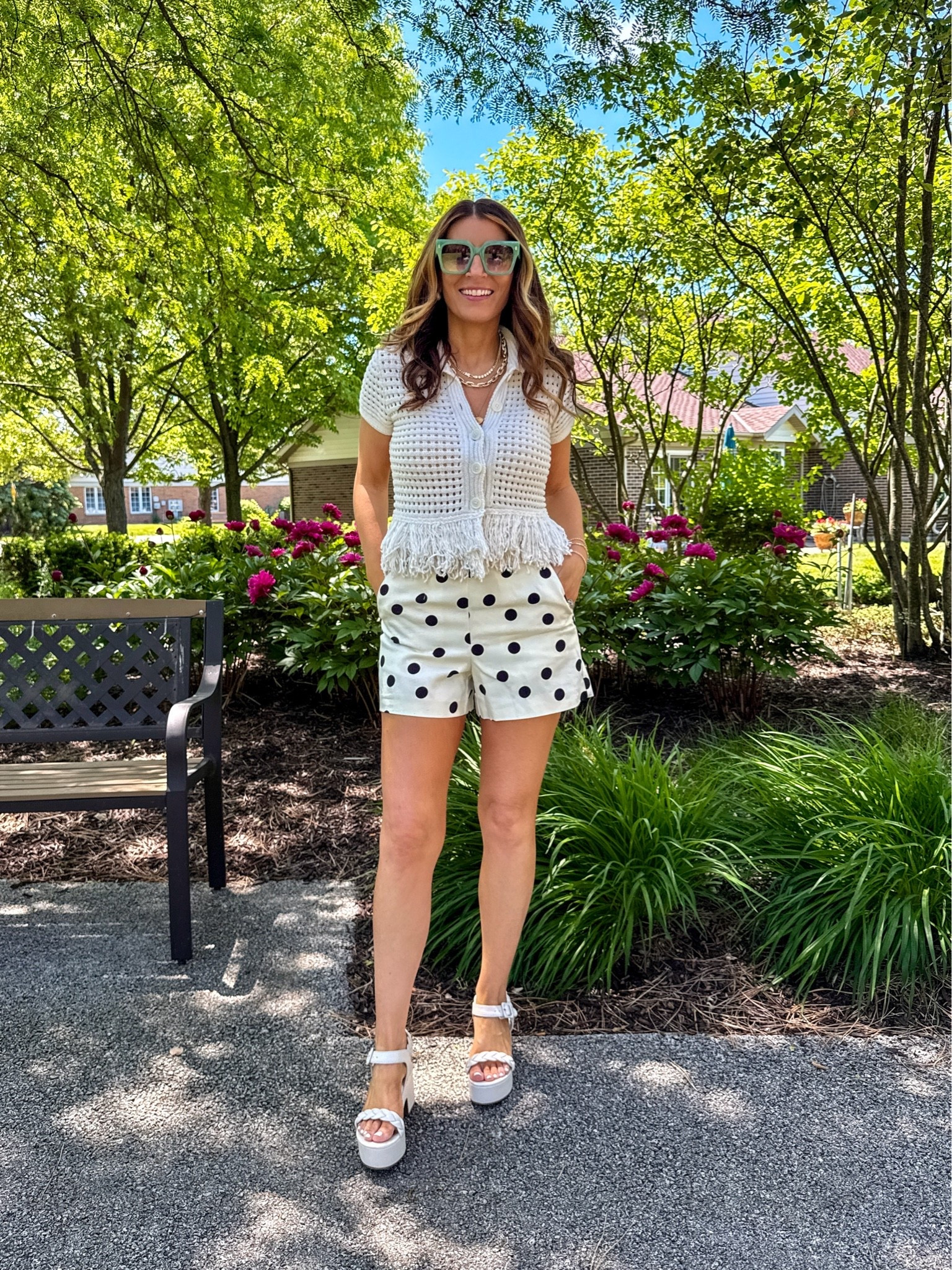 Last day to grab these polka dot shorts on major sale during @Macys Friends & Family Sale!

Crochet fringe top (size petite small)
Macy’s polka dot shorts (size 2)

The cutest cream & black polka dot shorts for summer, easy summer outfit, date night outfit, on sale

#LTKootd #LTKSaleAlert #LTKSeasonal