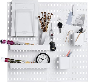 Click for more info about Keepo Pegboard Combination Kit with 4 Pegboards and 14 Accessories Modular Hanging for Wall Organ...
