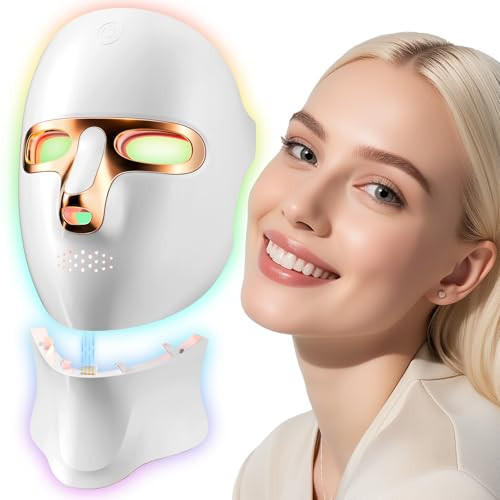 ONLUKY Red Light Therapy Mask for Face,Cordless LED Face Mask Light Therapy,USB C Rechargeable,Infrared Lights Masks for Home Working Travel Yoga Sleep | Amazon (US)