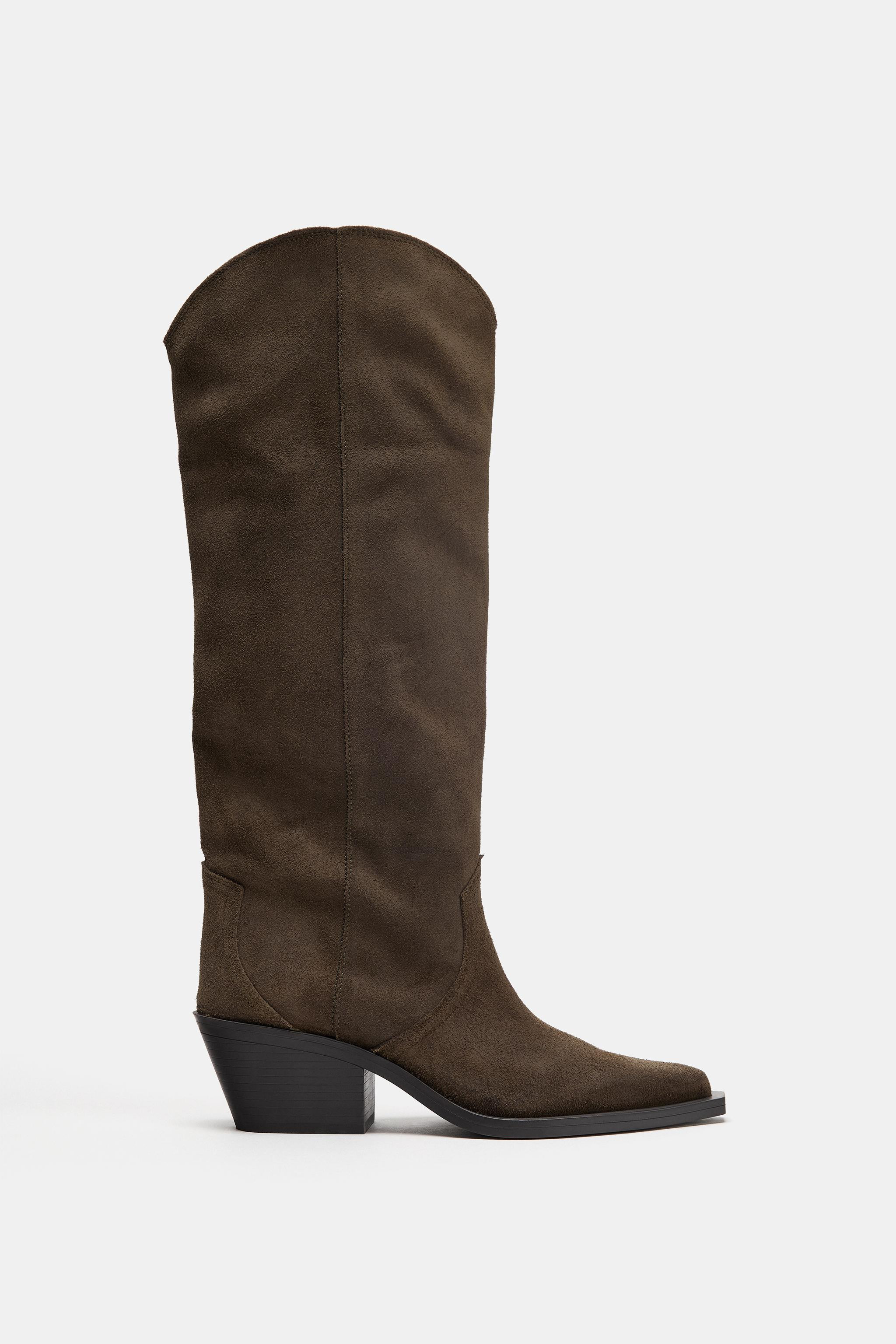LEATHER COWBOY BOOTS | Zara US