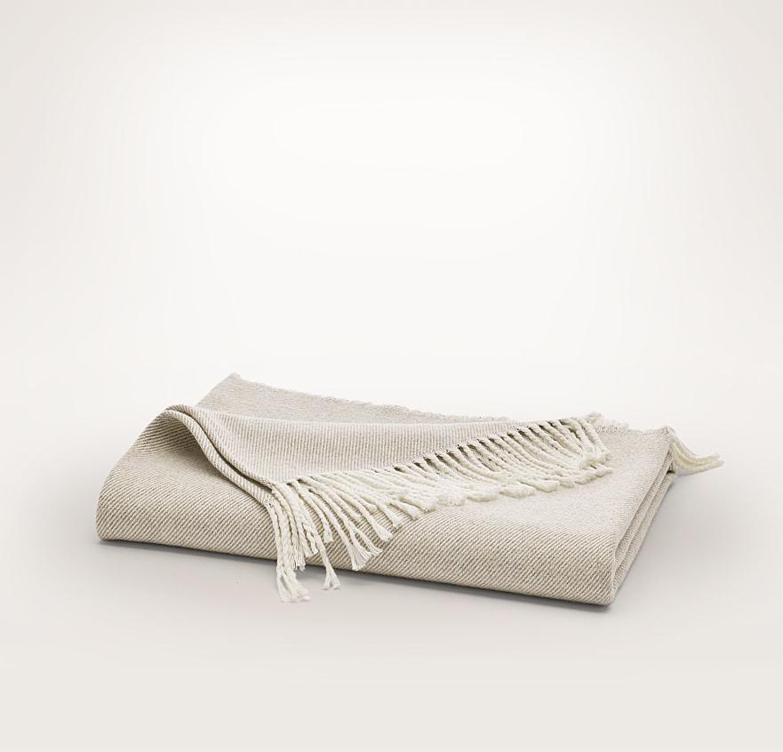 Heathered Twill Oversized Throw Blanket | Boll & Branch