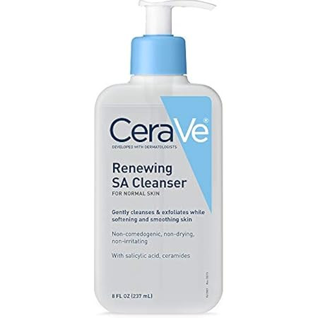 CeraVe Salicylic Acid Cleanser | 16 Ounce | Renewing Exfoliating Face Wash With Vitamin D for Nor... | Amazon (US)