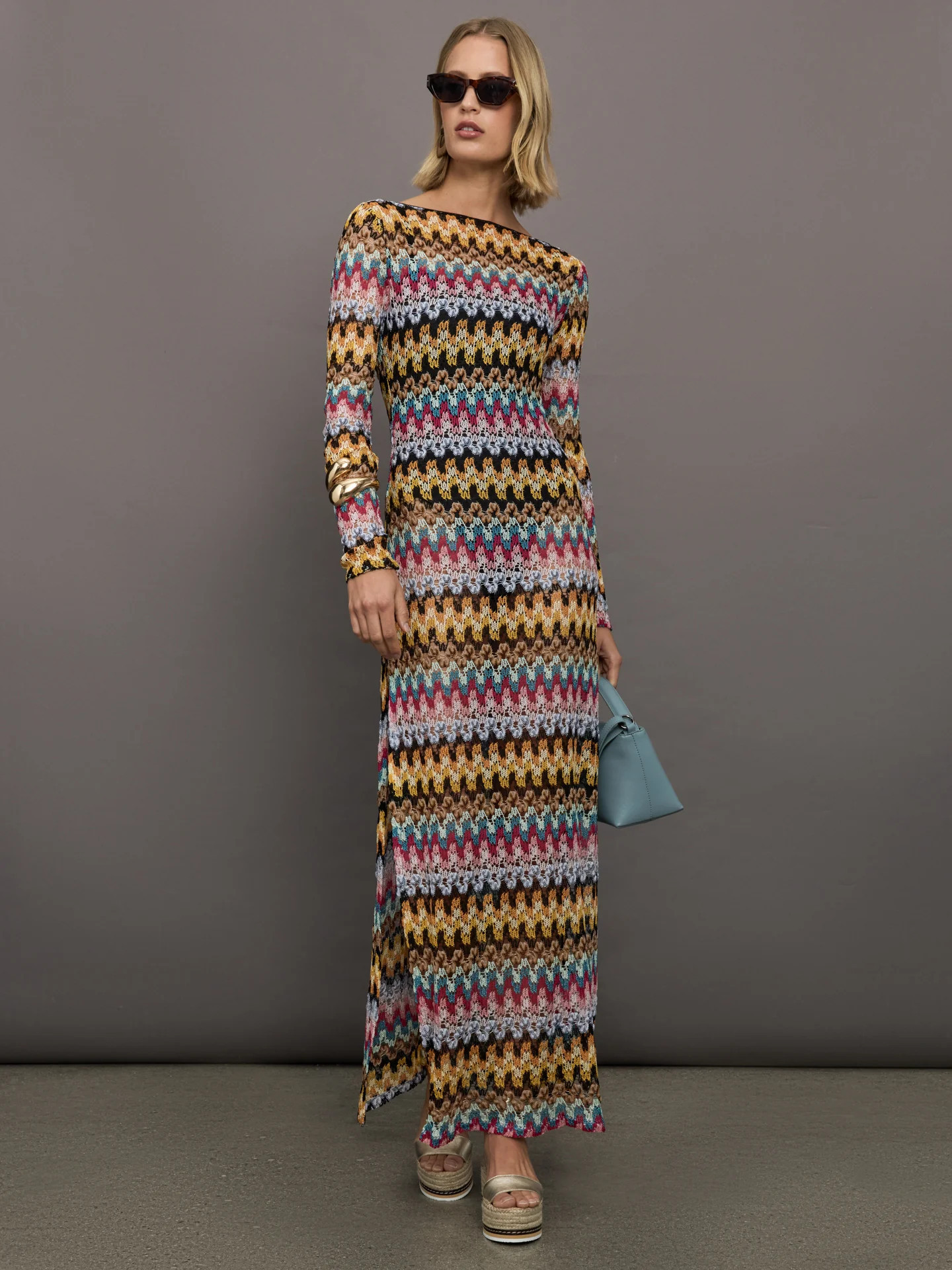 Missoni Long Cover Up - Multi W/ Dark Base - Size L | Carbon38