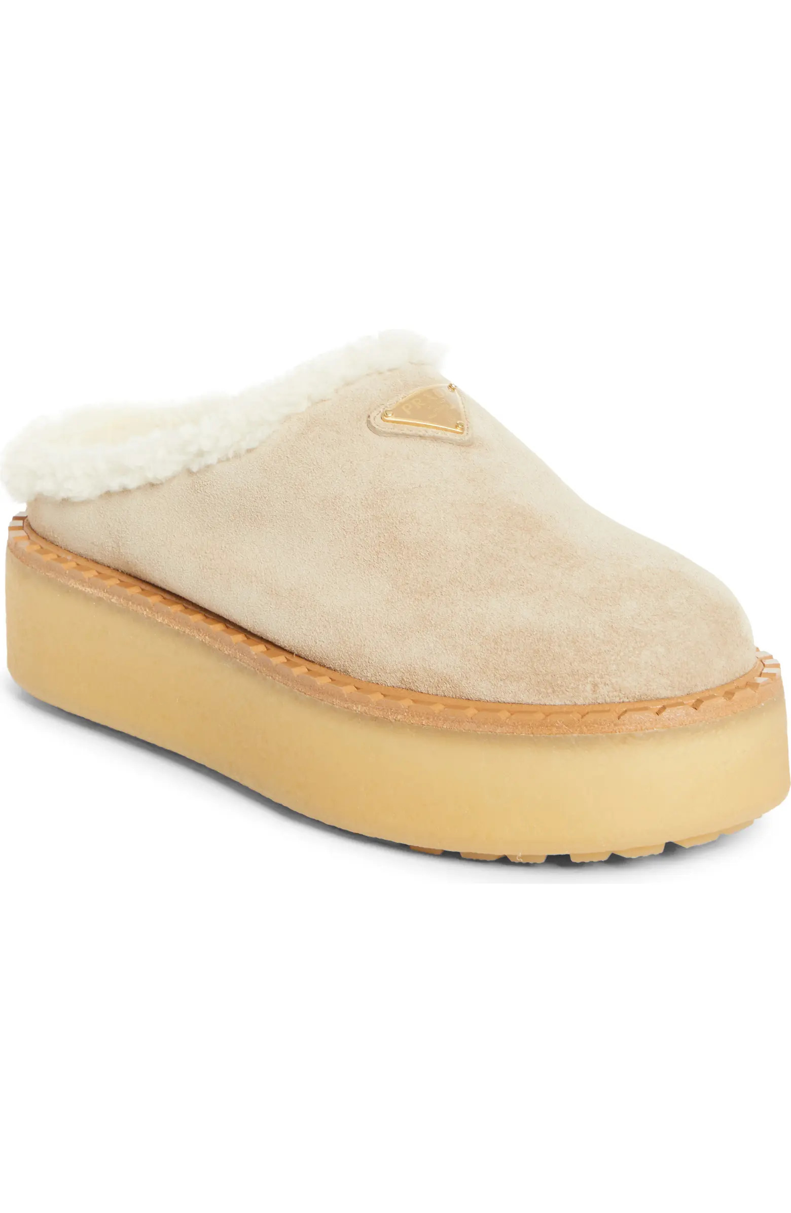 Prada Evolve Genuine Shearling Clog (Women) | Nordstrom | Nordstrom