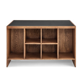 Pierre Jeanneret Mid Century Modern Large Wood Pigeonhole Desk | Eternity Modern