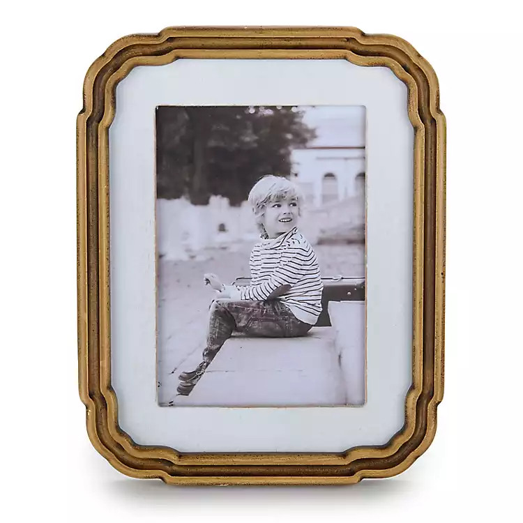 New! Gold Grooved Wood Picture Frame, 5x7 | Kirklands