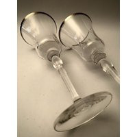 Vintage Mikasa Jamestown Optic Water/Wine Glasses Platinum /Silver - Set Of | 2 | Etsy (US)