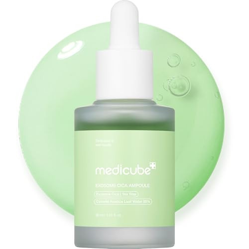 Medicube Exosome Cica Tea Tree Ampoule for Sensitive Skin with Centella Asiatica help reduce redness and breakouts. Low-irritating, Moisturizing & Soothing Serum | Korean Skincare | 30ml | Amazon (US)