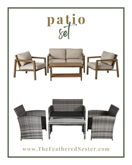 Is your outdoor space ready for BBQs and backyard gatherings with friends and family? Get ready to elevate your patio with a stylish, brand-new patio set. This patio set is perfect for any outdoor area and is sure to be a highlight of fun gatherings. Plus, it's available at an unbeatable price – so you don't have to break the bank to get your outdoor space ready!

#LTKstyletip #LTKhome #LTKFind