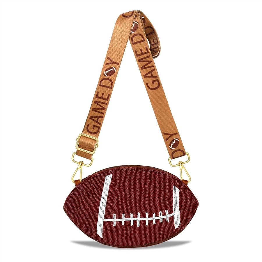 NVENF Sports Purse for Women Beaded Baseball Basketball Soccer Crossbody Purse Game Day Shoulder ... | Amazon (US)