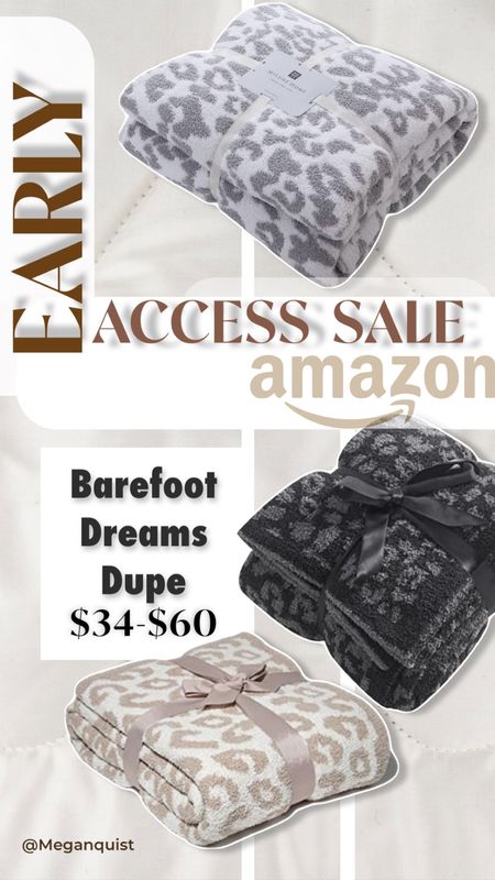 Amazon prime sale 
Blankets for fall 
Barefoot dreams dupe blankets 


#LTKhome #LTKunder100 #LTKsalealert
