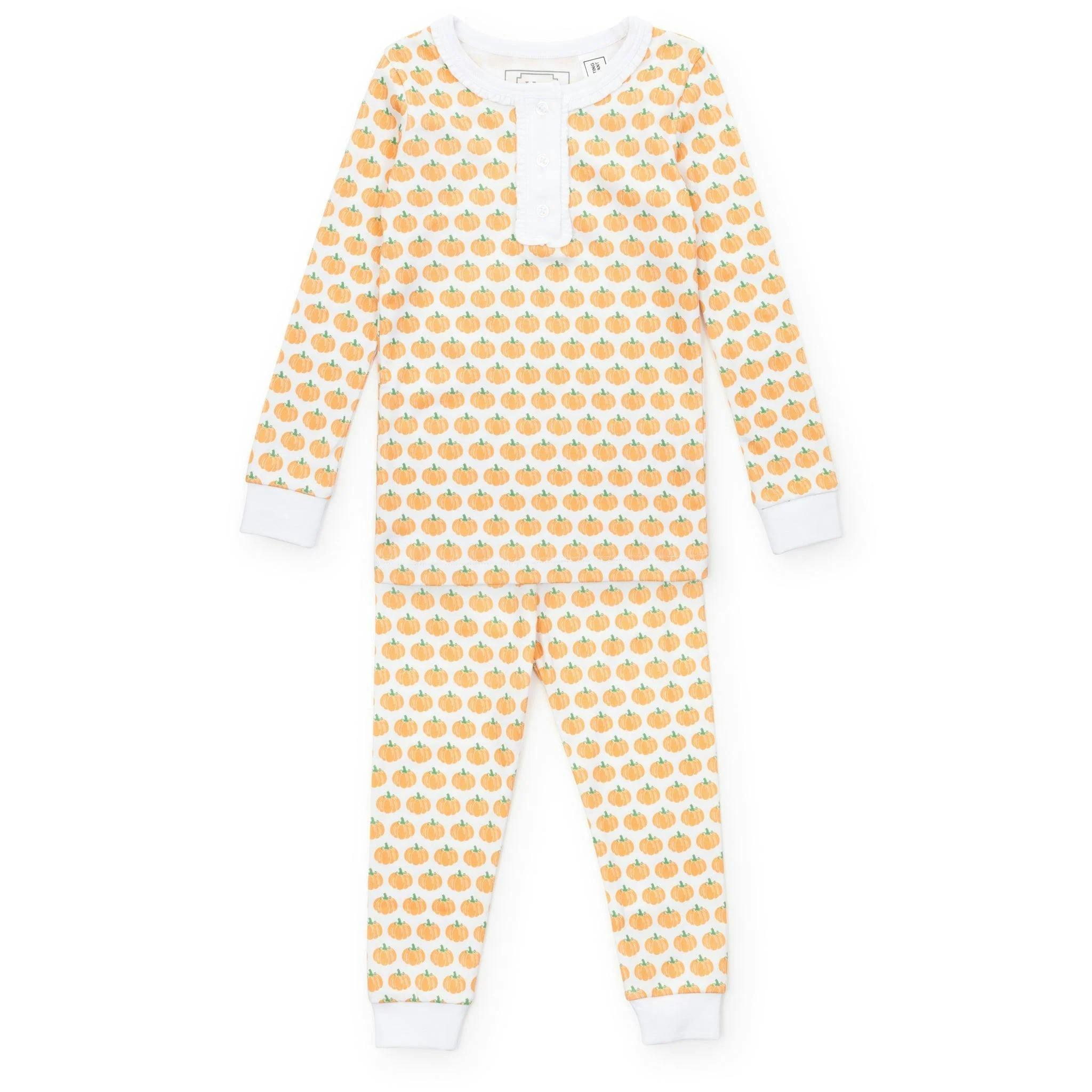 Alden Girls' Pajama Pant Set - Harvest Pumpkin | Maisonette